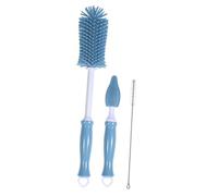 LIFKOME Brosse à Biberon En Silicone Rotative 360° Pour Bébé Brosse De Nettoyage Pour Tétine Compatible Biberons Et Pailles Design Pratique Coloris Bleu Ensemble De 1 Pièce