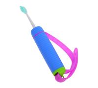 LIFKOME Brosse à Dents Auxiliaire pour Personnes Âgées Silicone Sécuritaire Outil de Rééducation Portable avec Attache Mains Brosse Douce pour Soin Oral et Nettoyage des Dents