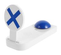 LIFKOME Buzzer de Réponse Sonore Bleu 16X7 CM sans Pile, Bouton-Poussoir Accordéon Sonore pour Jeux Interactifs en Groupe, Buzzer de Jeu pour Soirées et Activités Festives