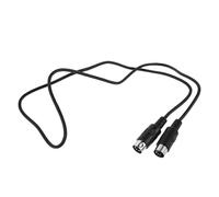 LIFKOME Câble Midi 5 Broches pour Instruments de Musique et Pianos Numériques, Câble Audio Flexible en Pvc Noir, pour Édition Musicale Professionnelle
