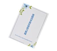 LIFKOME Cahier D'exercices Pose de Cils Blanc en Papier, pour Débutants et Enseignants, 6 Feuilles pour Formation en Institut et Extension de Cils