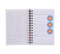 LIFKOME Carnet de Notation Tir à L’Arc, Journal de Score Spirale, Coque Plastique Abs et Papier, Suivi Précis des Sessions, pour Arc à Poulies, Entraînement et Tir Extérieur, Instructeurs