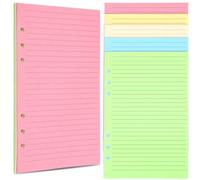 LIFKOME Carnet de Notes A5 Recharge Papier 50 Feuilles, Papier Résistant 6 Trous, Conçu pour Planners et Gestion de Listes
