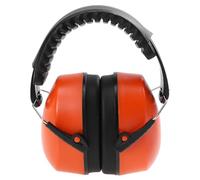 LIFKOME Casque Antibruit D'usine Orange à Fixation Frontale, Cache-oreilles Isolant pour Travailleurs, Protection Auditive Mousse Anti-bruit pour Chantier et Environnement Industriel