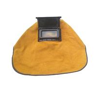 LIFKOME Casque de Soudure Cuir avec Visière à Teinte Automatique Masque Professionnel Cuir de Vache pour Lors du Soudage Meulage et Découpe