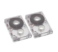 LIFKOME Cassette Audio Vierge 2pcs 60 Minutes Mini Design Plastique Compact pour Usage Polyvalent et enregistrements d'interviews Jazz et Pop Music