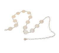 LIFKOME Ceinture Chaîne Boho Métal Dorée Réglable pour Femme Ceinture Concho Bohème pour Robe et Jeans Bijou Western Cowgirl Adaptable