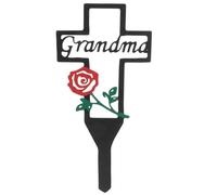 LIFKOME Cemetery Stake Iron The Cross Couverture mère