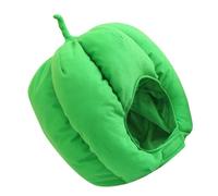 LIFKOME Chapeau Peluche Vert Forme Poivron Doux et Confortable Accessoire Cosplay Halloween pour Fête et Photographie