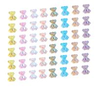 LIFKOME Charme de Manucure Ours en Résine 160 Pièces Texture Délicate et Effet Décoratif pour Accessoires Nail Art Sûrs