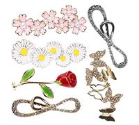 LIFKOME Charmes Lacets Chaussures Papillon Fleur 7 Pièces Clips Décoratifs Légers Pour Baskets Et Skate Faciles À Installer Et Retirer Accessoire De Remplacement Pour Lacets