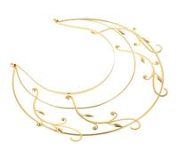 LIFKOME Chic Bandeau Cheveux Femme Doré Style Ancien Serre-tête Halo Élégant Fait Main pour Fêtes Carnaval et Mariage Accessoire Coiffure Mode Vintage