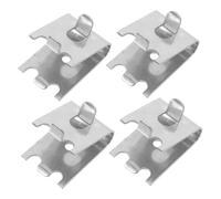 LIFKOME Clips de Fixation pour Étagère de Réfrigérateur INOX Réglables, Supports Métalliques Robustes, Lot de 4, Accessoires pour Congélateur Domestique, Installation Facile, Solide