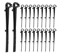 LIFKOME Clips pour filets de gouttière Lot de 60 noirs en ABS, forte prise, résistants aux UV, pour gouttières résidentielles et commerciales