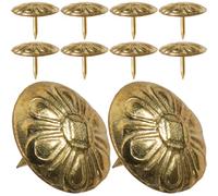 LIFKOME Clou Tapissier Décoratif en Fer Doré pour Meubles, Lot de 50pcs Surface Lisse et Forme Unique, pour Décorer Canapés et Panneaux D'affichage