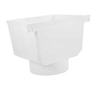 LIFKOME Collecteur Eau de Pluie PVC pour Descente de Gouttière Adaptateur pour Système de Drainage et de Récupération Installation Facile et Compatible