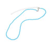 LIFKOME Collier Femme Perles Rocaille Colorées Chaîne Clavicule Simple et Élégante pour Soirées et Accessoire Chic Bleu