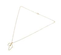 LIFKOME Collier Pendentif Carte Afrique Inoxydable Pour Femmes Chaîne De Pull Élégante Avec Charm Coeur Accessoire Et Unique Pour Toutes Occasions