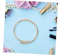 LIFKOME Collier Ras Du Cou Rond En Métal Poli Collier Ras Du Cou Ajustable à Charnière Ouverte Soirée Et Cérémonie Design Géométrique Asymétrique