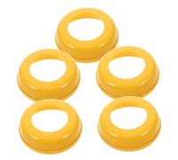 LIFKOME Colliers de Rechange pour Biberons à Large 5 Pièces Plastique Réutilisables Anneau à Vis Compatible Plusieurs Marques Protection Anti-Poussière