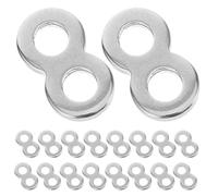 LIFKOME Connecteur de Table en Acier Inoxydable de 8 Lot de 25 Fixations Robustes pour Plateau de Table Attache Métallique Polyvalente pour Bureau et Assemblage Industriel