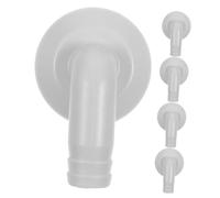LIFKOME Connecteur de Tuyau D'évacuation de Climatiseur 5pcs en Plastique Blanc Diamètre Intérieur 18mm Léger sans Fuite pour Installation Unité Externe