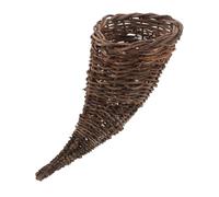 LIFKOME Cornucopia Basket Wall Mounted Flowerpot Handcrafted Woven Bread Fruit Storage Decorative Basket For Fall Thanksgiving Christmas Table Décor