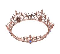 LIFKOME Couronne de Mariée Rétro Baroque Alliage Coiffe Médiévale Légère pour Femmes Accessoire Royal pour Mariage et Cosplay Confortable pour Événements et Spectacles