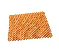 LIFKOME Coussin de Siège de Voiture en Bois Housse de Siège Perlé 44X44Cm Tapis Rafraîchissant et Massant pour Camion Chaise de Bureau Utilisation Quatre Saisons