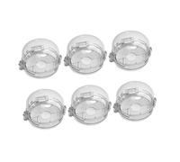 LIFKOME Couvercles de Boutons de Cuisinière à Gaz 6 Pièces Faciles à Ouvrir en Plastique Résistant la Chaleur pour Sécurité Garçon et Filles Usage Multi-scène