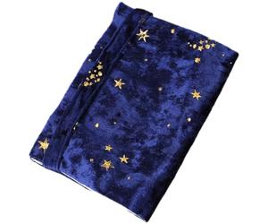LIFKOME Couverture de Livre en Velours Doré et Tissu Protectrice Élégante pour Carnet et Journal Intime, pour Étudiants en Collection Personnelle ou Galerie