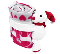 LIFKOME Couverture Garçon Fille Apaisante Double Face Velours Doux Motif Noël Cartoon Plaid Peluche Garçon Fille Doux Et Cadeau Pour Naissance Et Fêtes