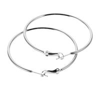 LIFKOME Créoles Argent Oversized Légères pour Femme Grandes Boucles Oreilles Fines Rondes Bijoux Statement pour Mariage et Soirée Finition Scintillante et Coffret Cadeau Élégant