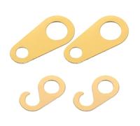 LIFKOME Crochets et Anneaux de Chaîne en Métal pour Horloge Grand-Père 4 Pièces Attaches Robustes pour Pendule Mécanique Languettes de Coucou Vintage Accessoires de Restauration