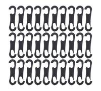 LIFKOME Crochets Plastiques pour Housses de Siège Auto 100pcs, Fixation Intérieure Double Extrémité, Anti-Glissement, pour Pare-Neige et Intérieur de Voiture