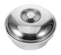 LIFKOME Cuiseur Vapeur Micro-ondes Compact Alimentaire Cuiseur Riz Vapeur Ménage Marmite Électrique Multi-usage avec Poignée Inox pour Légumes et Pâtes