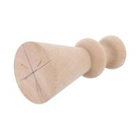 LIFKOME Décoration de Sculpture sur Bois française extrémités de Tringle à Rideau Finaux de Ride à Rideaux Main Courante pour escalier Beige