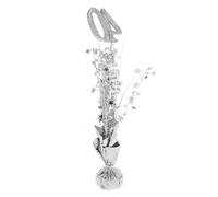 LIFKOME Décoration de Table Anniversaire Scintillante Argenté Ornement pour Fête et Accessoire Décoratif pour Ambiance Joyeuse