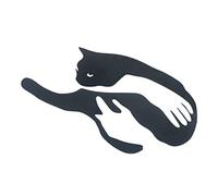 LIFKOME Décoration Murale Fer Pour Chat Décoration Murale Artisanale Métal Ornement Exquis à Suspendre Pour Intérieur Et Extérieur