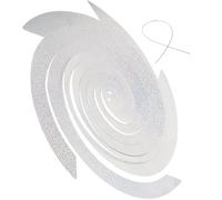 LIFKOME Dispositif Réfléchissant Spirale Anti-Oiseaux Pendentif Rotatif Décoration Extérieure pour Jardin Balcon et Arbres Fruitiers Protection Nuisibles
