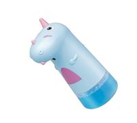 LIFKOME Distributeur Automatique de Moussant Rechargeable USB pour Garçon Fille Capteur sans Contact Distributeur de Stockage Liquide Cartoon Bleu