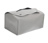 LIFKOME Distributeur de Serviettes Cuir PU Gris pour Table Porte Mouchoirs Portable Au Design Moderne et Minimaliste Capacité Accessoire Élégant pour Repas Familiaux et Réceptions