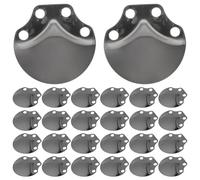 LIFKOME Écailles Métalliques pour Armure Médiévale 100 Pièces Acier Inoxydable Noires Miroir Adaptées aux Événements Costumés et Réparations d'Armures