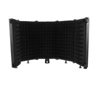 LIFKOME Écran Insonorisant Montage sur Pied ou Table à Cinq Portes pour Microphone en Abs et Eva Protection Antibruit pour Studio D'enregistrement