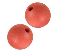 LIFKOME Écume Bouée Flottante Ronde pour Marquage Marin Rouge 2 Pièces | Étanchéité Renforcée, Optimisation D’espace, pour Lignes et Matériel de Pêche en Mer, Kayak