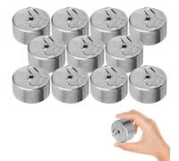 LIFKOME Ensemble de 10 Poids à Crochet en Métal 50g, Matériel Pédagogique de Mécanique, Crochets Métalliques Précis pour Expériences de Physique et Démonstrations en Classe