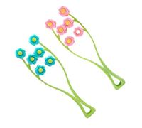LIFKOME Ensemble de 2 Rouleaux Fins Visage de Fleur, Outils de Massage Créatifs en Pp pour Affiner Contours du Visage et Détendre Muscles Couleur Aléatoire