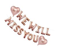 LIFKOME Ensemble de Ballons de Cœur en Aluminium Décoration de Fête de Remise de Diplôme Kit Suspendu Léger pour Anniversaire Retraite Graduation Décorations de Scène Festives