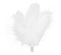 LIFKOME Épingle à Cheveux Aile D'ange Décorative en Plume Blanche Légère et Confortable pour Mariage, Danse et Fêtes, Design Délicat et Esthétique pour Filles
