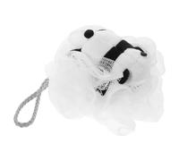 LIFKOME Éponge de Bain Exfoliante pour Bébé en Maille Douce Forme Fleur, Pouf de Panda Mignon Unisexe, Accessoire Bain Délicat pour Peau Sensible Garçon Fille, Nettoyage Moussant